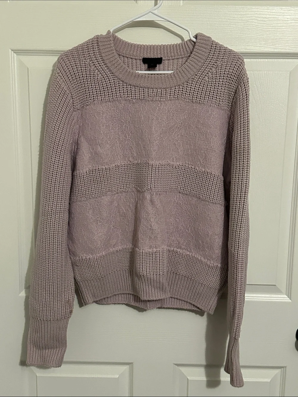 J. Crew Lavender Dusty Pink Crewneck Sweater